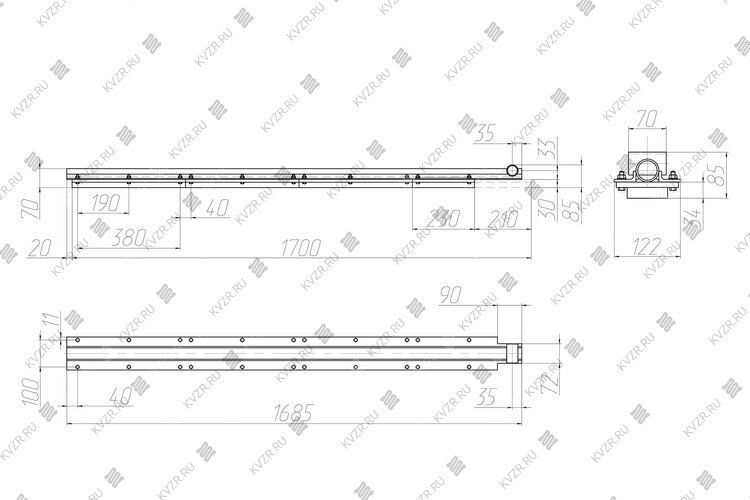 Чертеж штанги ТШПМ 2.0